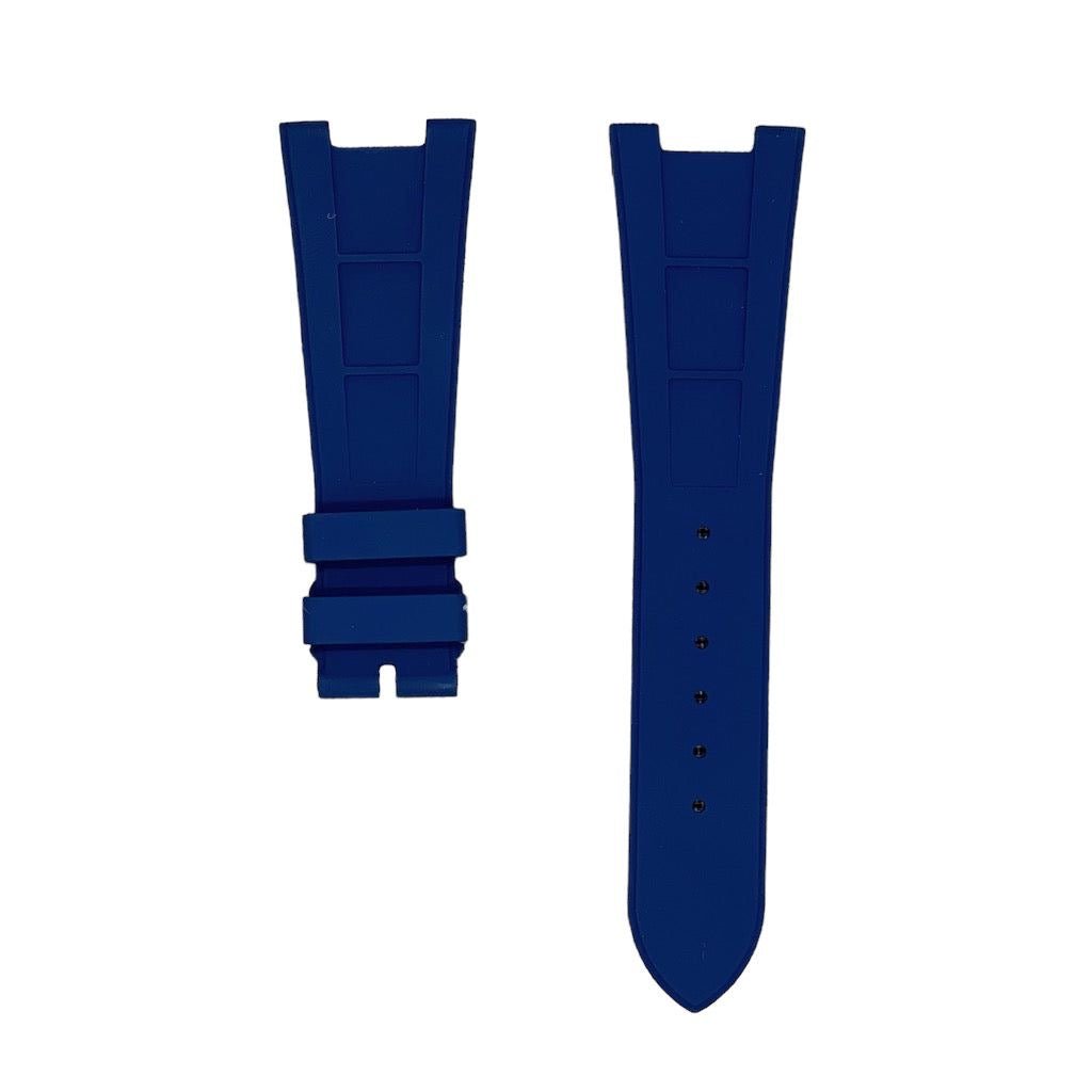 FKM Vulcanized Navy Blue Rubber Strap for Patek Nautilus - Tempomat Madrid