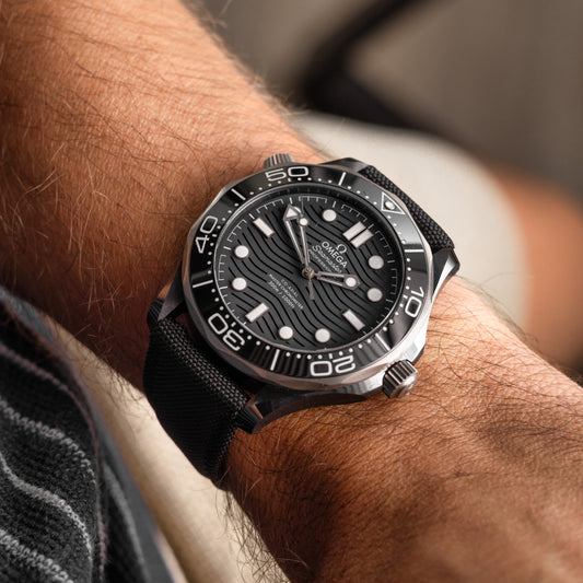 Sportowy pasek DOUBLE NYLON - czarny