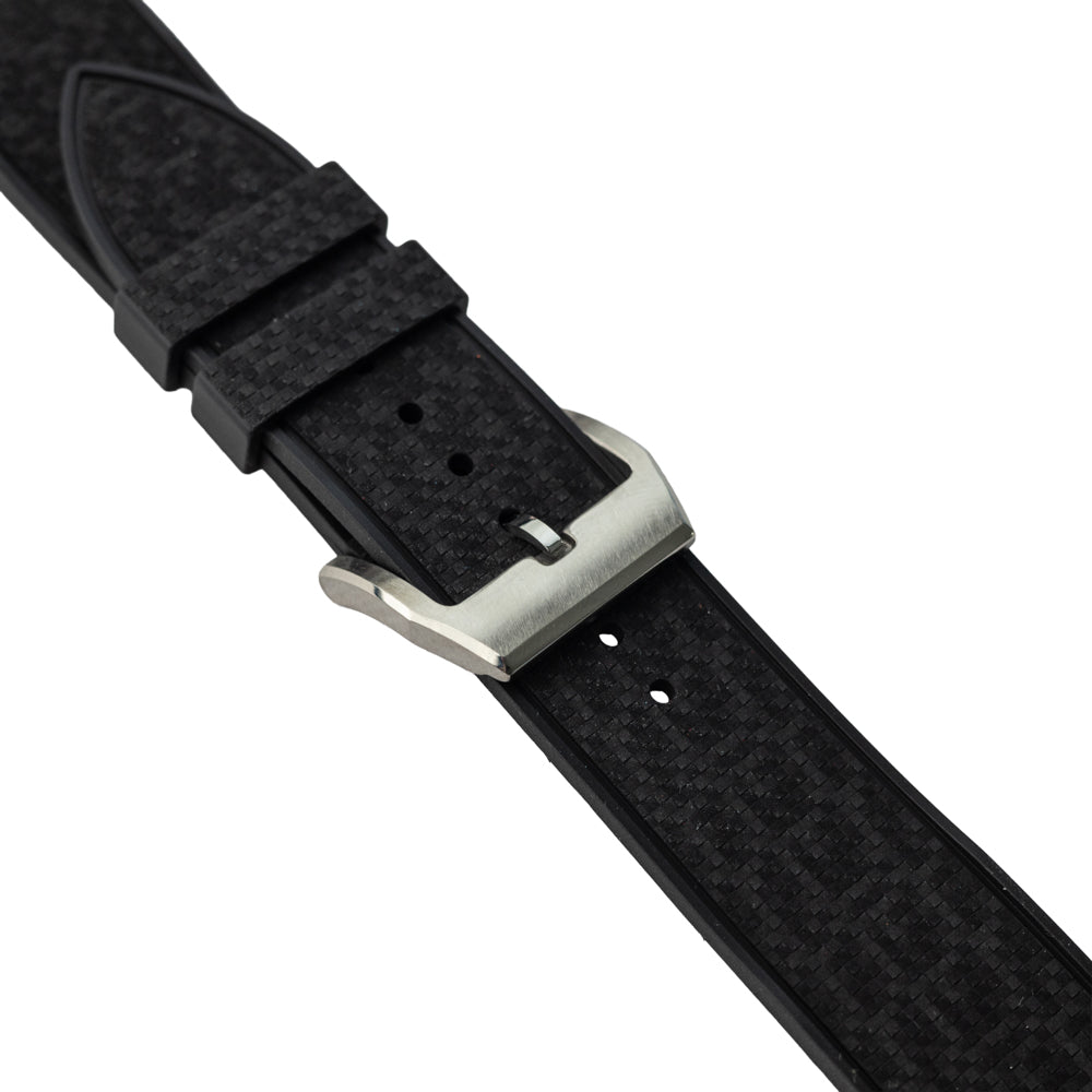 Pasek SLIM RUBBER FKM - czarny