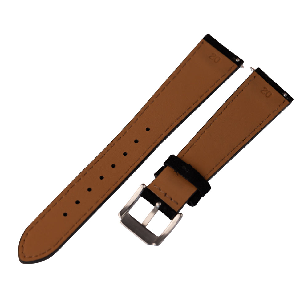 Pasek zamszowy - czarny