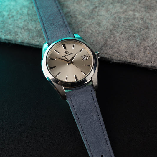 Pasek zamszowy - błękitny