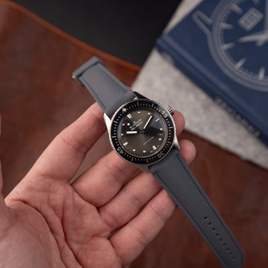 Guma FKM ze wzorem SAILCLOTH - szary