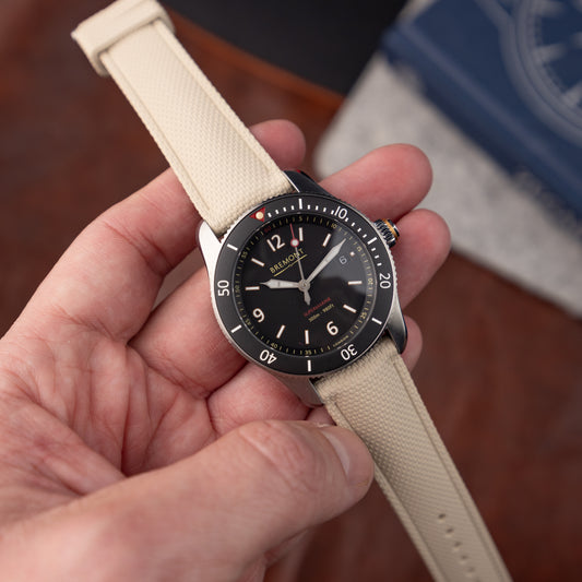 Guma FKM ze wzorem SAILCLOTH - beżowy