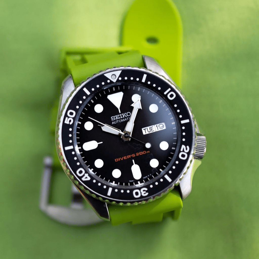 22mm Lime Rubber Strap - Tempomat Madrid