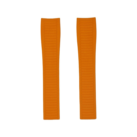 FKM Vulcanized Orange Rubber Strap for Patek Aquanaut - Tempomat Madrid