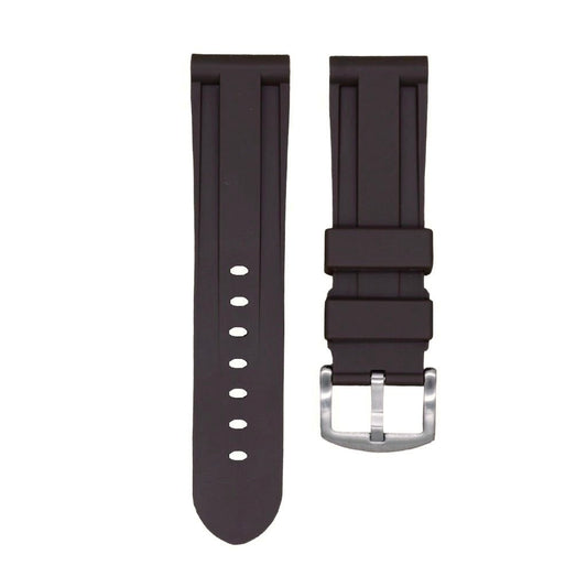 22mm Brown Rubber Strap - Tempomat Madrid