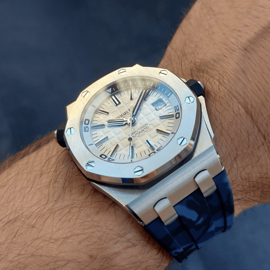 Blue Camo Rubber Strap for AP 42mm - Tempomat Madrid