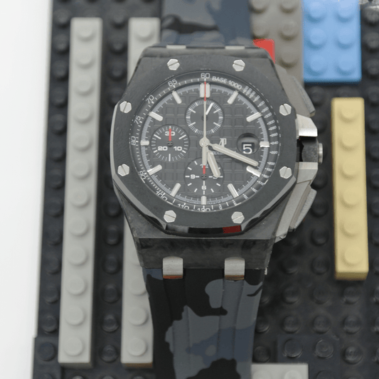 Grey Camo Rubber Strap for AP 44mm - Tempomat Madrid
