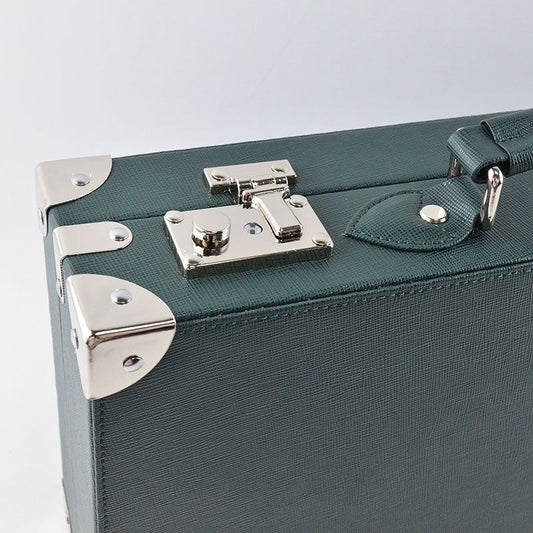 Green Saffiano Leather Collector Box - Tempomat Madrid