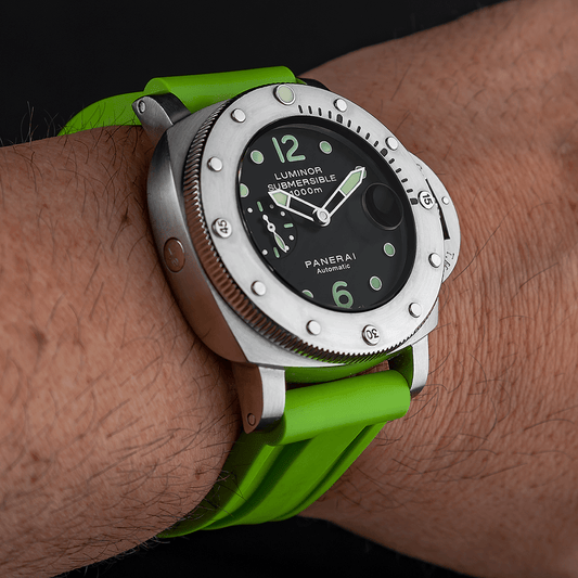 24mm Lime Rubber Strap - Tempomat Madrid