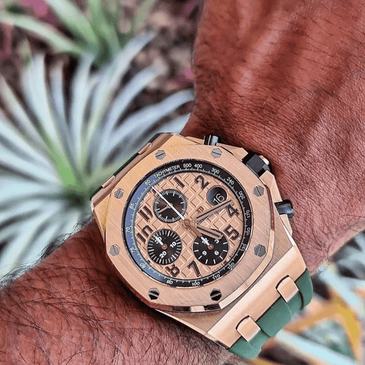 Green Rubber Strap for AP 42mm - Tempomat Madrid