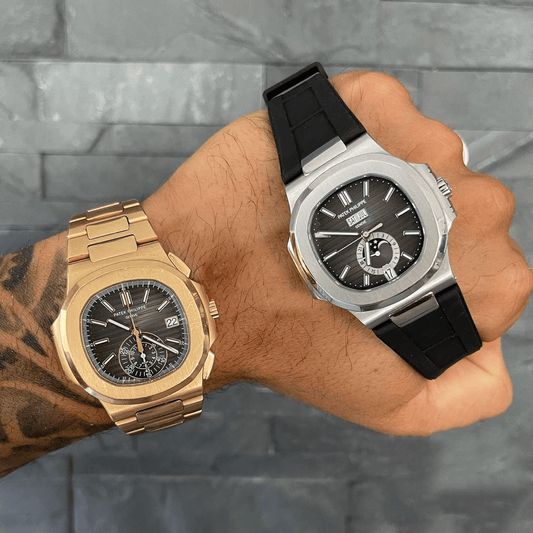 FKM Vulcanized Black Rubber Strap for Patek Nautilus - Tempomat Madrid