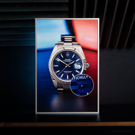 Plakat Fine Art w ramie aluminiowej - Rolex Datejust 41 zwrot
