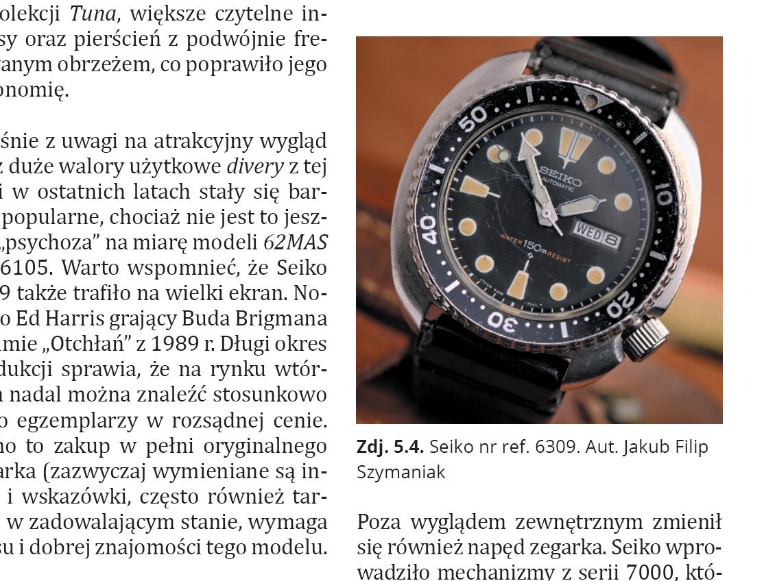 Książka „Czas na głębokości – historia zegarków do nurkowania”. Aut. Mateusz Piechnik