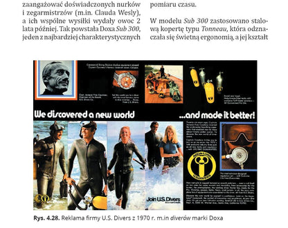 Książka „Czas na głębokości – historia zegarków do nurkowania”. Aut. Mateusz Piechnik