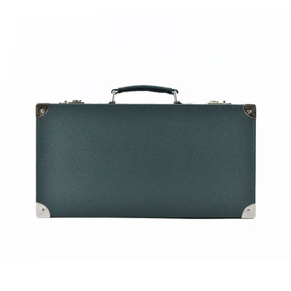 Green Saffiano Leather Collector Box - Tempomat Madrid