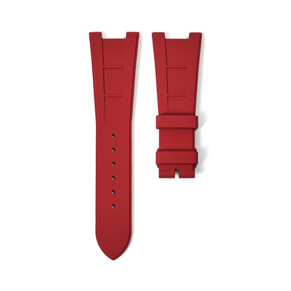 FKM Vulcanized Red Rubber Strap for Patek Nautilus - Tempomat Madrid