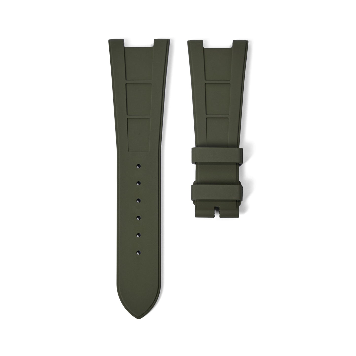 FKM Vulcanized Green Rubber Strap for Patek Nautilus - Tempomat Madrid