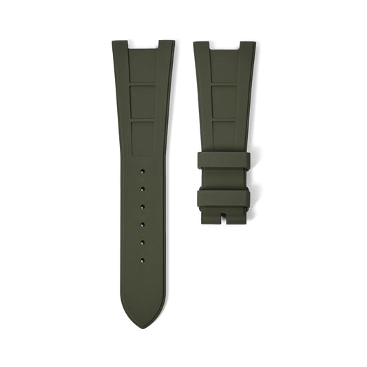 FKM Vulcanized Green Rubber Strap for Patek Nautilus - Tempomat Madrid