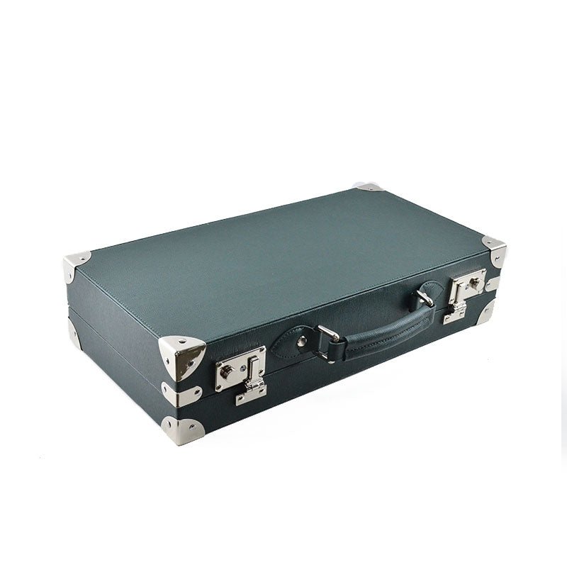 Green Saffiano Leather Collector Box - Tempomat Madrid