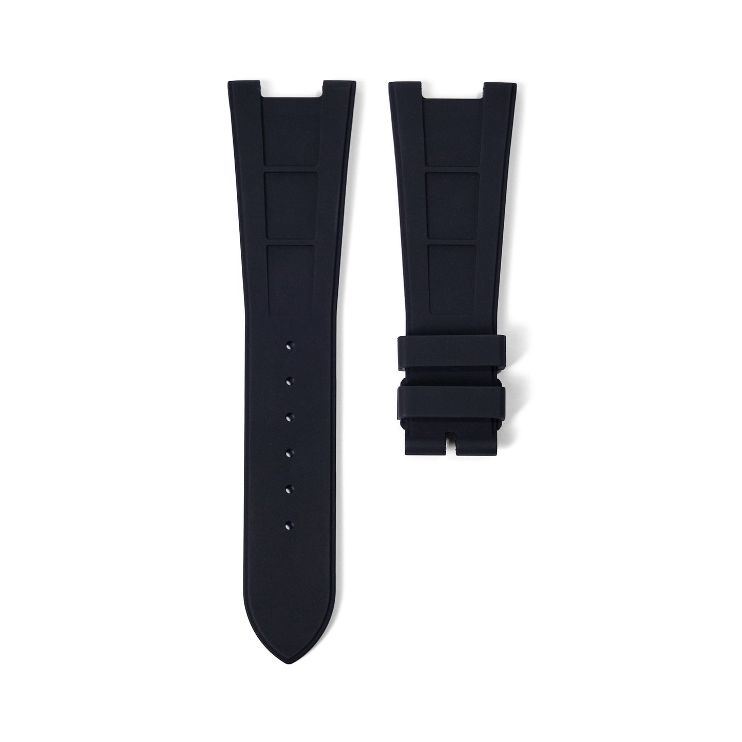 FKM Vulcanized Black Rubber Strap for Patek Nautilus - Tempomat Madrid