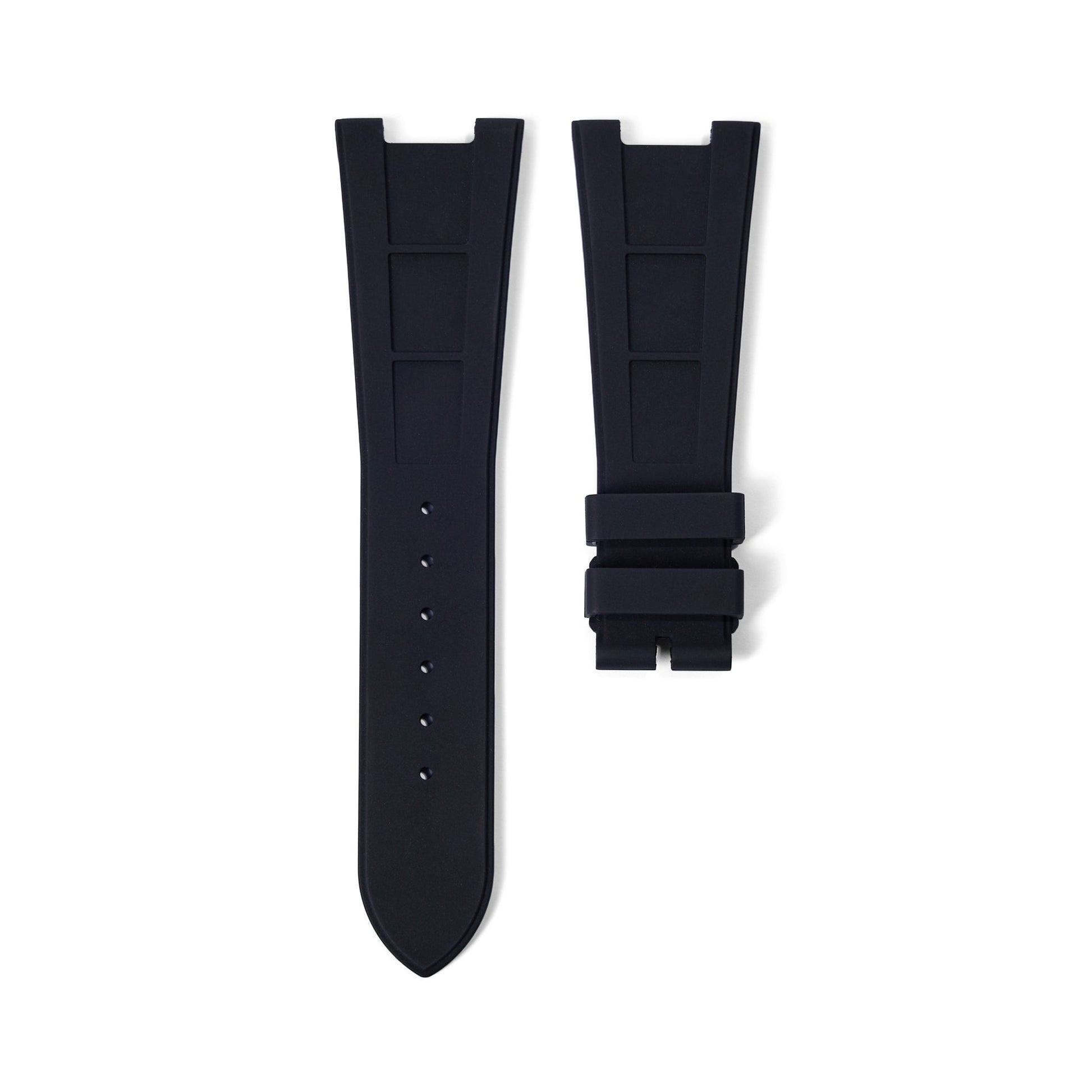 FKM Vulcanized Black Rubber Strap for Patek Nautilus - Tempomat Madrid