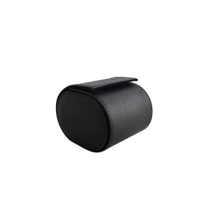 Rolka na zegarek ze skóry Saffiano - Czarna