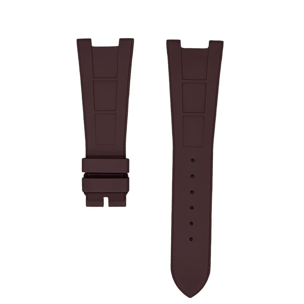 FKM Vulcanized Brown Rubber Strap for Patek Nautilus - Tempomat Madrid