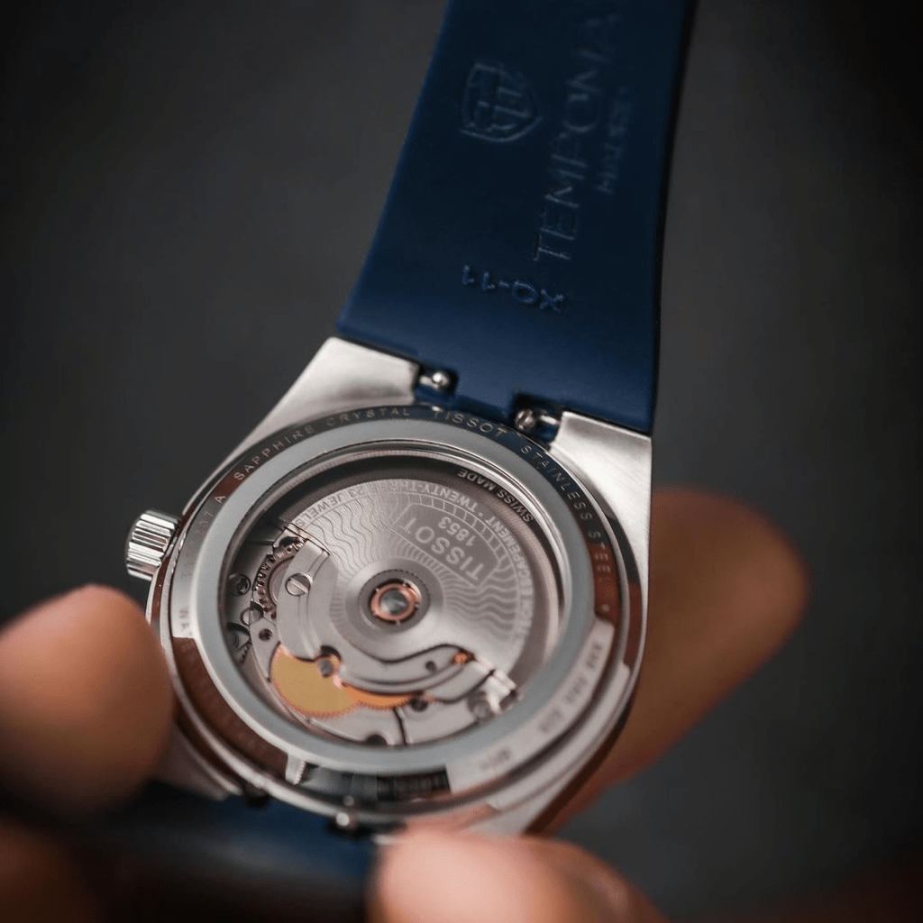 Blue Tissot PRX Rubber Strap - Tempomat Madrid