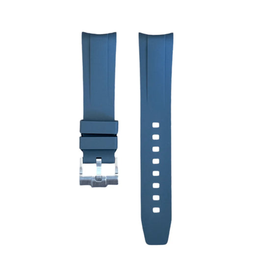 Szary pasek z gumy FKM do zegarków Tudor Black Bay 58 oraz Ranger