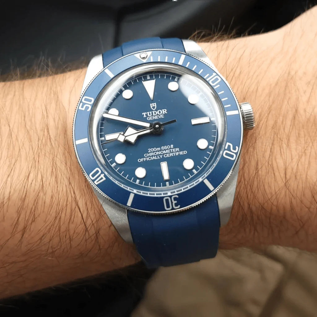 Zintegrowany pasek gumowy dla Tudor BB58 oraz Ranger - Niebieski