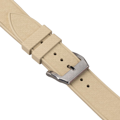 Pasek SLIM RUBBER FKM - beżowy