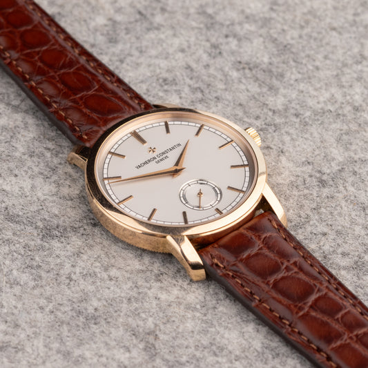 FLUCO BRIGHT - pasek ze skóry aligatora brązowy