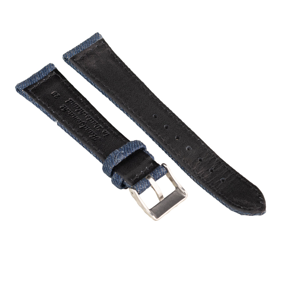 FLUCO JEANS - pasek z japońskiego denimu ROYAL BLUE