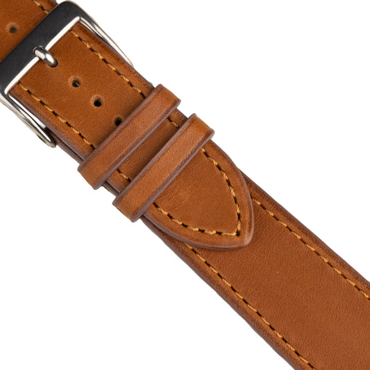 FLUCO BASTILLE - pasek ze skóry Barenia - KONIAKOWY