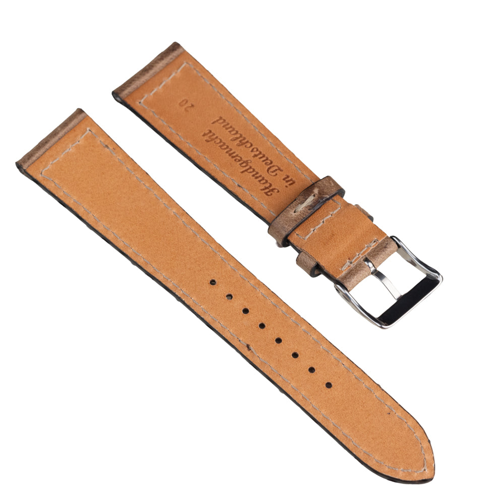 FLUCO CHROMEXCEL - pasek ze skóry Horween - BRĄZOWY