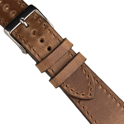 FLUCO CHROMEXCEL - pasek ze skóry Horween - BRĄZOWY