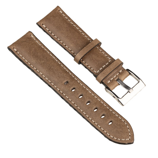 FLUCO CASABLANCA - pasek ze skóry bydlęcej - KHAKI