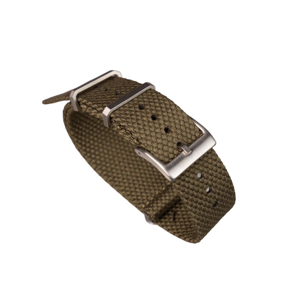 DIRTY DOZEN - miękki pasek tekstylny - khaki