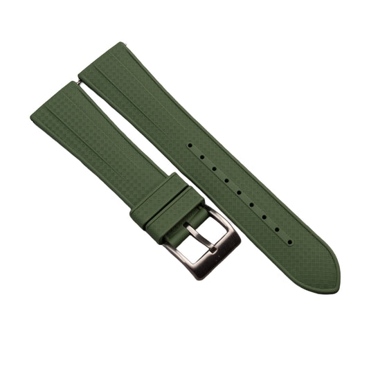 Heavy FKM Rubber - gruby pasek sportowy - zielony