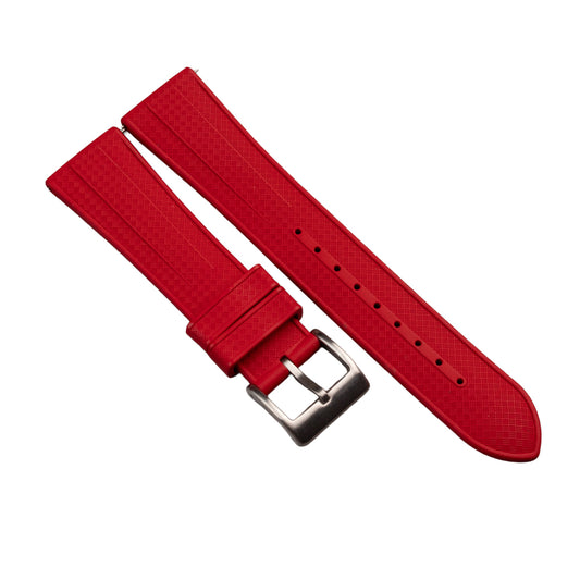 Heavy FKM Rubber - gruby pasek sportowy - czerwony