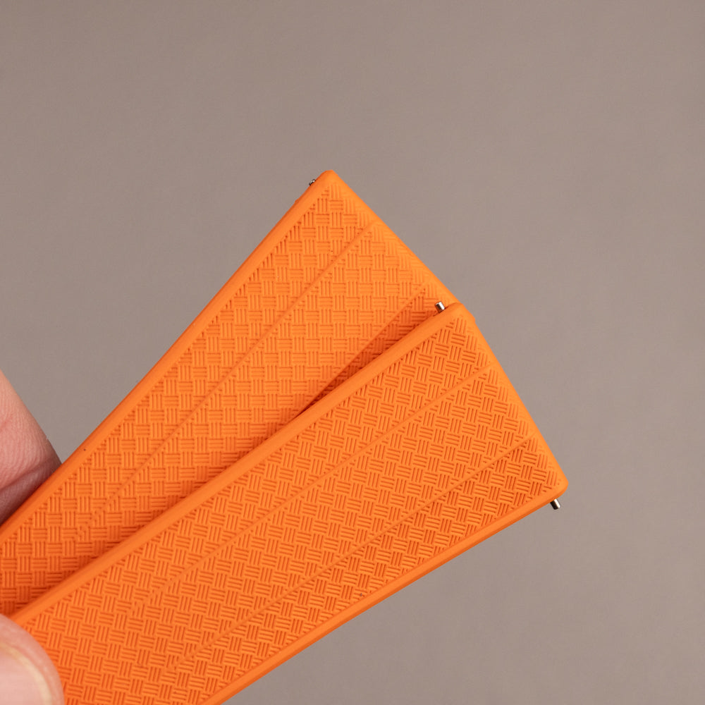 Heavy FKM Rubber - gruby pasek sportowy - pomarańczowy