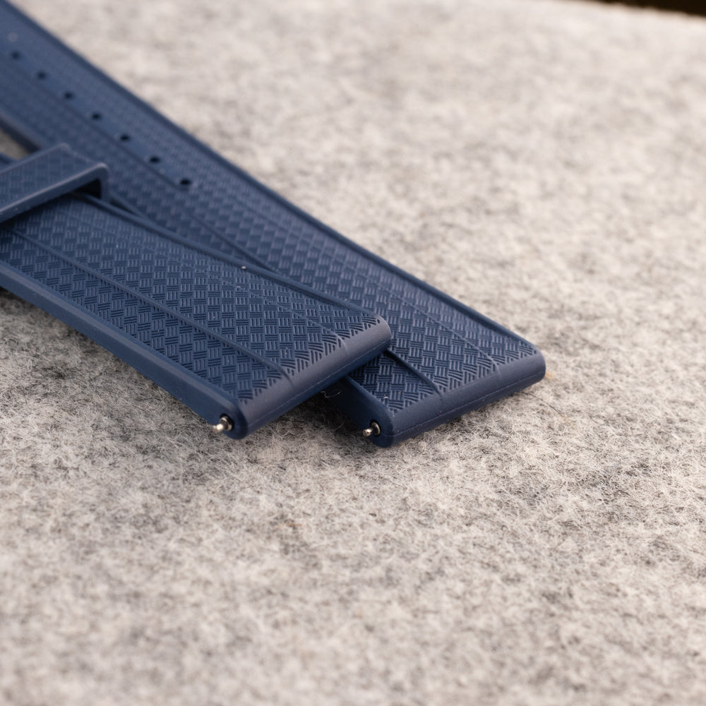 Heavy FKM Rubber - gruby pasek sportowy - niebieski