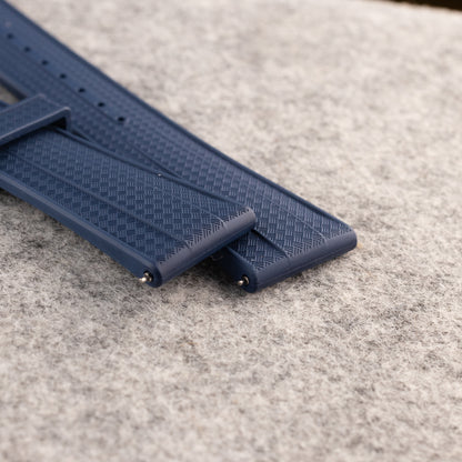Heavy FKM Rubber - gruby pasek sportowy - niebieski