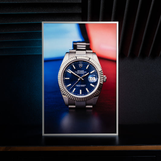 Plakat Fine Art w ramie aluminiowej - Rolex Datejust 41 zwrot