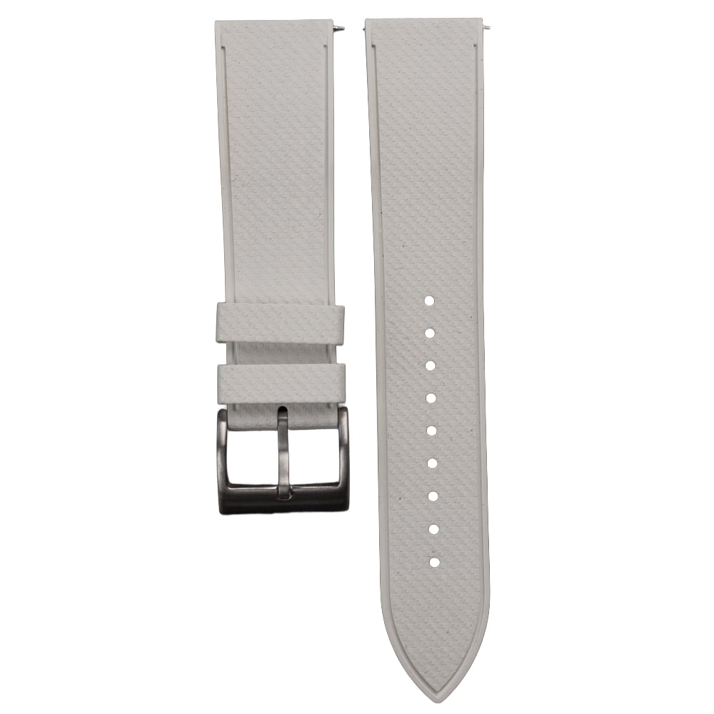 Pasek SLIM RUBBER FKM - biały