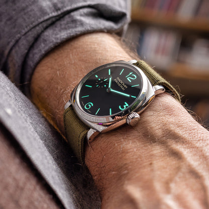 Jednoczęściowy CANVAS z motylkiem - granatowy
