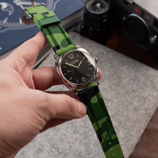 Pasek Camo w stylu Panerai - zielony
