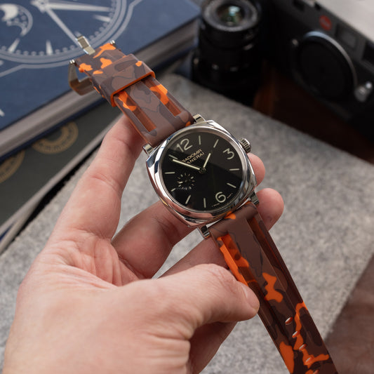 Pasek Camo w stylu Panerai - pomarańczowy