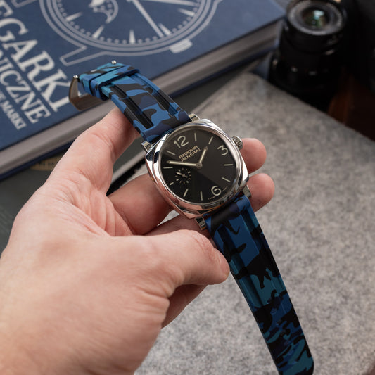 Pasek Camo w stylu Panerai - niebieski